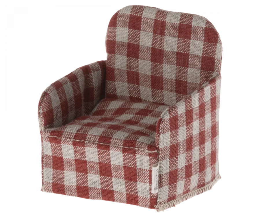 Maileg Plaid Chair 4 Maileg Plaid Chair - Image 4