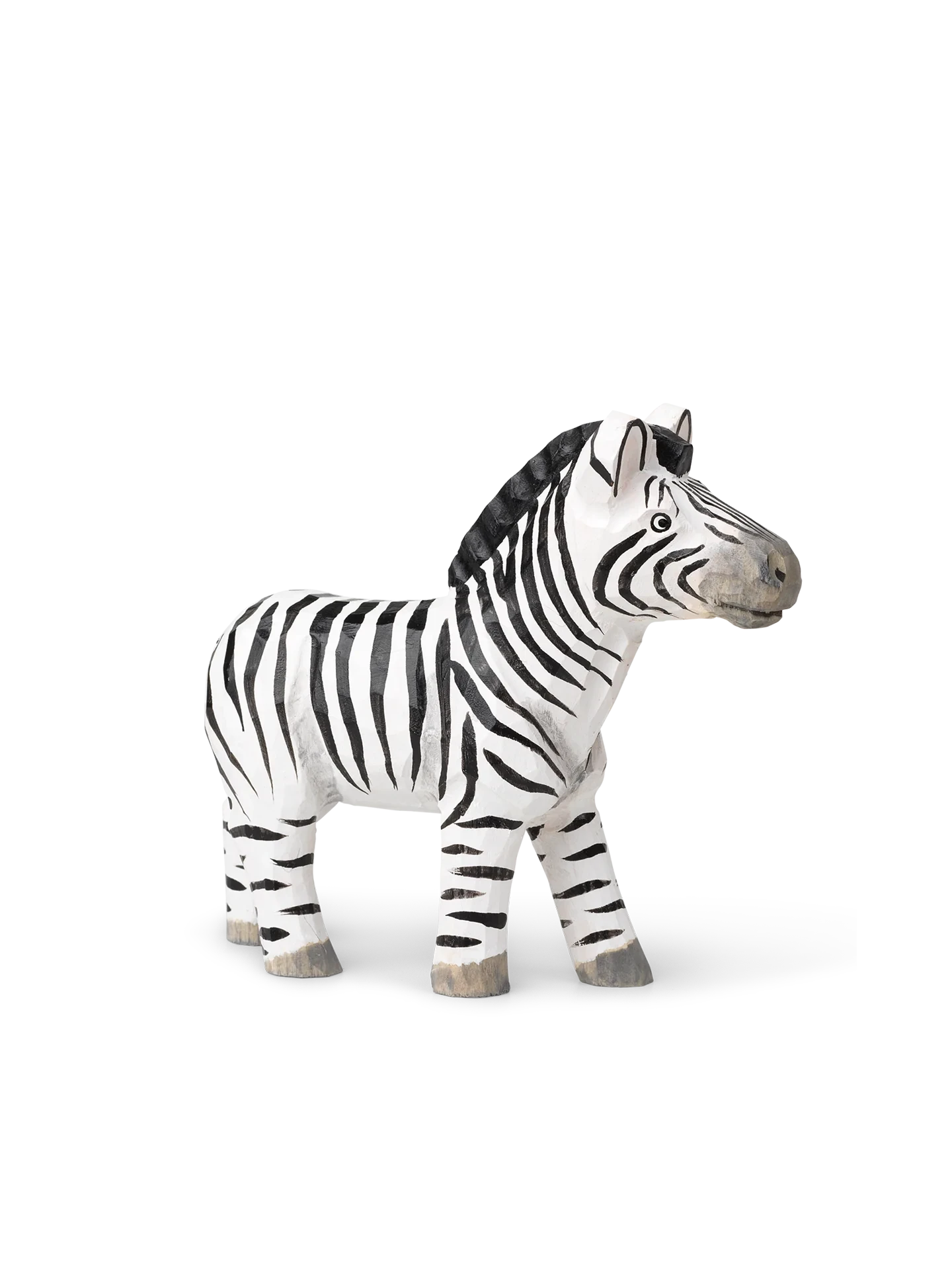 Ferm LIVING Hand Carved Wooden Zebra 2 Ferm LIVING Hand Carved Wooden Zebra - Image 2