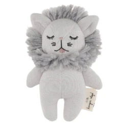 Konges Sløjd Organic Animal Rattle -Toy Shop 17609 GREY MELANGE Main