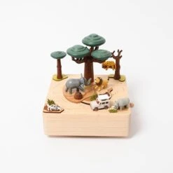 Wooden Safari Music Box -Toy Shop 2000x