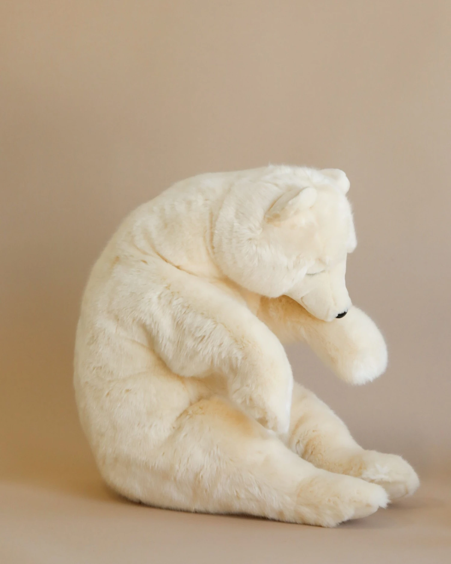 Hansa Sleeping Polar Bear Stuffed Animal 1 Hansa Sleeping Polar Bear Stuffed Animal