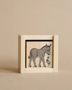 Wooden Block Puzzle - 4 Piece Farm Animals