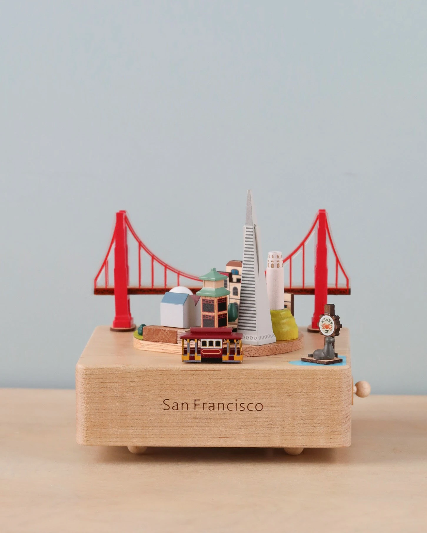 San Francisco Wooden Music Box 1 San Francisco Wooden Music Box