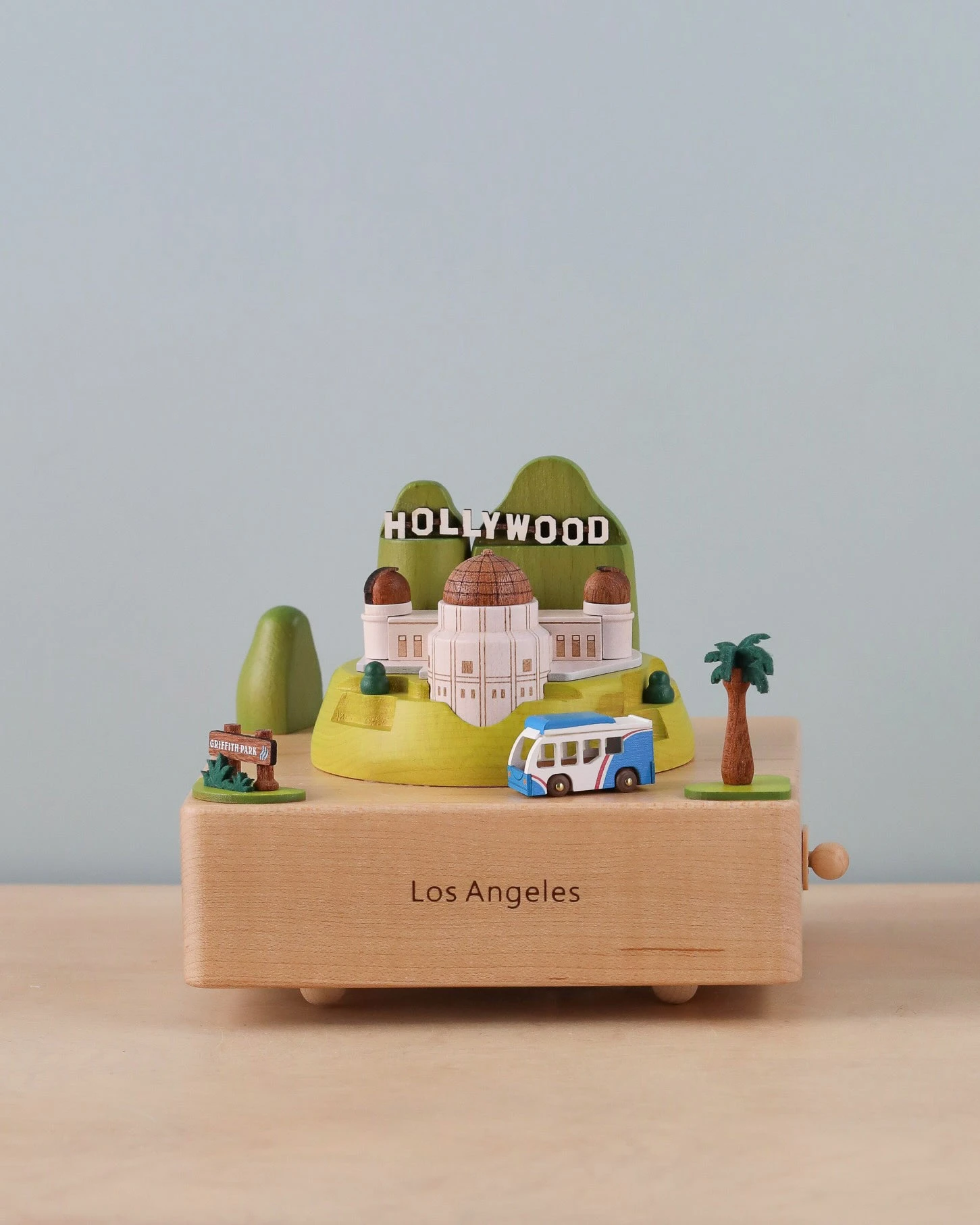 Los Angeles Wooden Music Box 1 Los Angeles Wooden Music Box