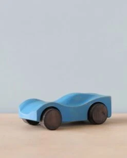 Handmade Wooden Race Car - Blue -Toy Shop 2J2A1444