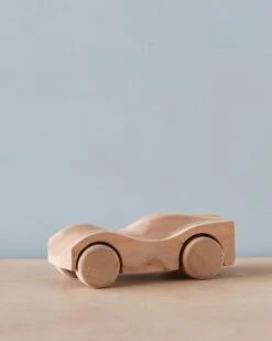 Handmade Wooden Race Car - Unpainted -Toy Shop 2J2A1447