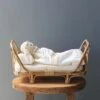 Poppie Rattan Doll Daybed + Duvet Set