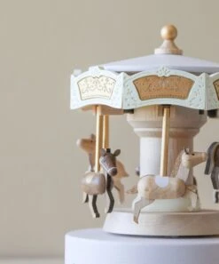 Wooden Carousel Music Box -Toy Shop 2J2A2210 2