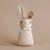 Polka Dot Club Rabbit Rattle - Peach