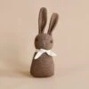 Polka Dot Club Rabbit Rattle - Brown