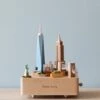 Wooden New York Music Box