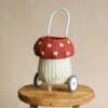 Olli Ella Rattan Mushroom Luggy - Red