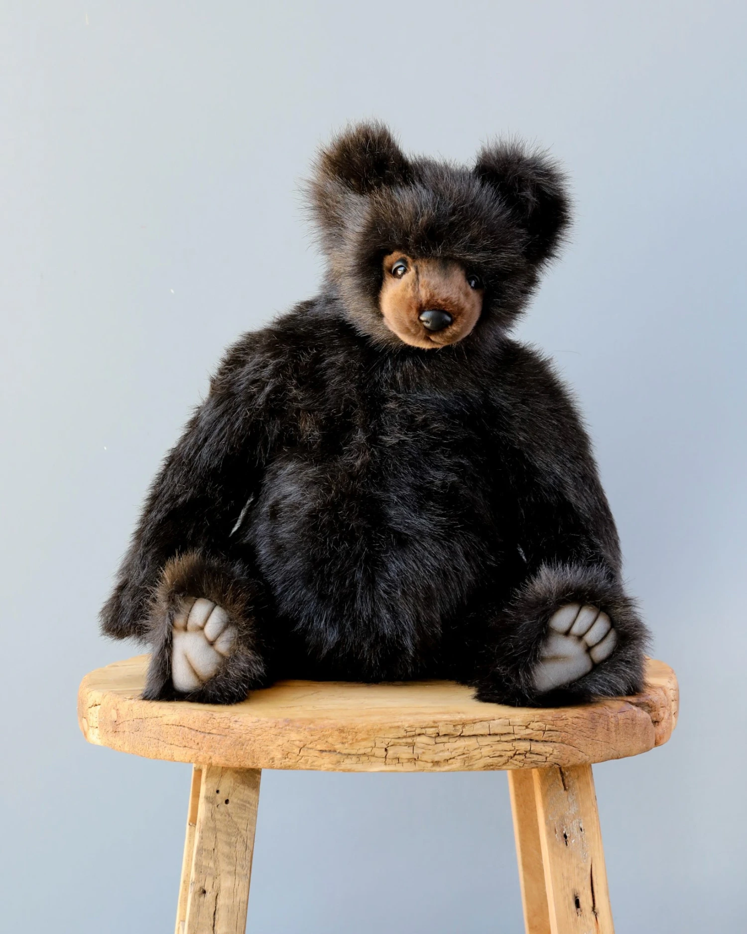 Hansa Black Bear Stuffed Animal 2 Hansa Black Bear Stuffed Animal - Image 2