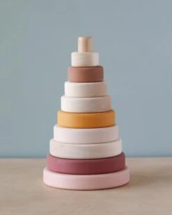 Wooden Pyramid Stacker - Pink -Toy Shop 2J2A4223 2