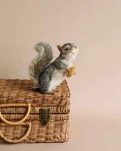 Hansa Squirrel With A Nut Stuffed Animal
