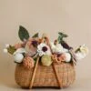 Large Basket Of Felt Flowers - Blooming Meadow
