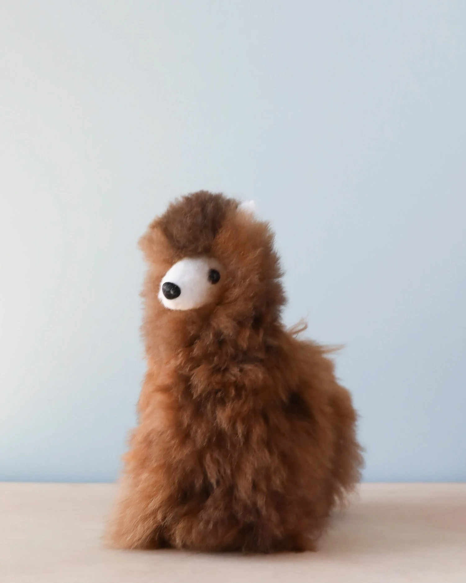Fluffy Alpaca Stuffed Animal - Small 2 Fluffy Alpaca Stuffed Animal - Small - Image 2