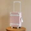 Olli Ella See-Ya Suitcase - Pink Daisies