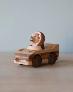 Wooden Animal Pull-Back Car -Toy Shop 2J2A5854
