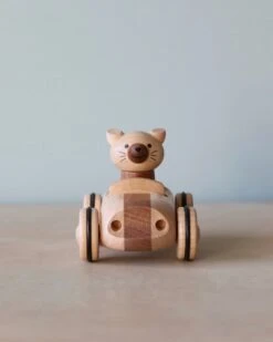 Wooden Animal Pull-Back Car -Toy Shop 2J2A5864