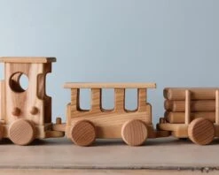 Dk Handmade Wooden Train - Extra Long -Toy Shop 2J2A60582