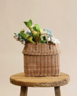 Hutch Wall Basket Of Felt Flowers -Toy Shop 2J2A7116