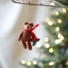 Handmade Felt Bear Ornament