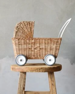 Olli Ella | Rattan Doll Stroller (ships In Approximately One Week) -Toy Shop 2J2A7790