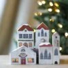 Handmade Wooden Christmas Village
