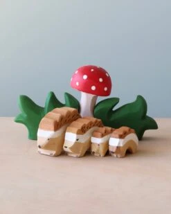 Hedgehog Family & Mushroom Set 5 Hedgehog Family & Mushroom Set -Toy Shop 2J2A79732