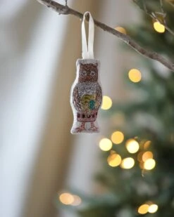 Coral & Tusk Owl Ornament