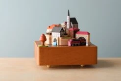 Wooden Train Music Box - European Town -Toy Shop 2J2A8666