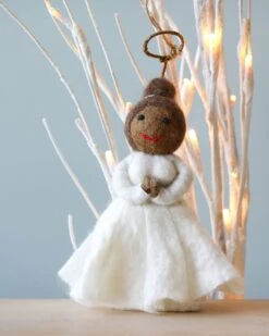 Handmade Felt Angel Christmas Tree Ornament