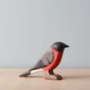 Handmade Wooden Bullfinch Bird