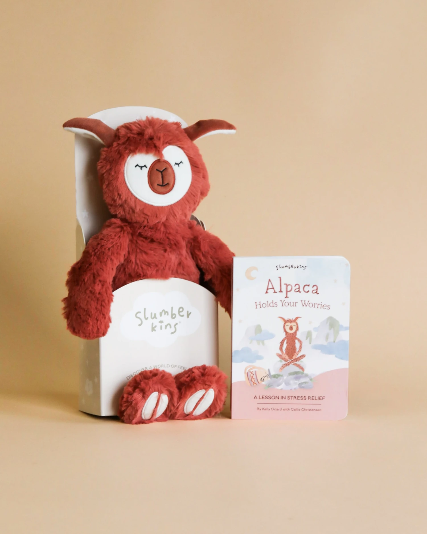 Slumberkins Alpaca Kin + Lesson Book - Stress Relief 1 Slumberkins Alpaca Kin + Lesson Book - Stress Relief