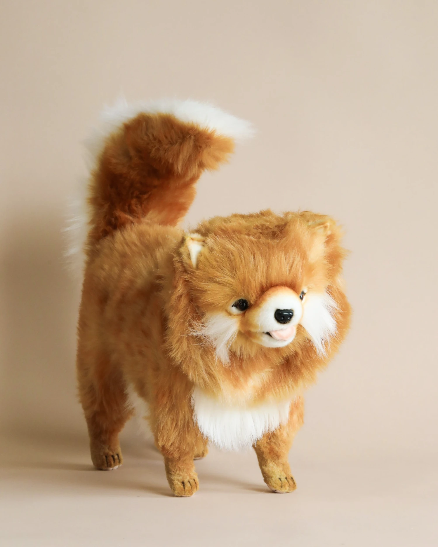 Hansa Pomeranian Dog Stuffed Animal 1 Hansa Pomeranian Dog Stuffed Animal
