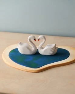Handmade Wooden Swans In A Lake -Toy Shop 2J2A9965 2