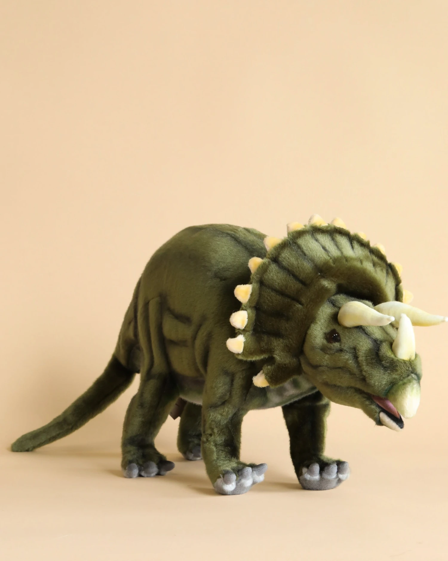 Hansa Triceratops Stuffed Animal 1 Hansa Triceratops Stuffed Animal