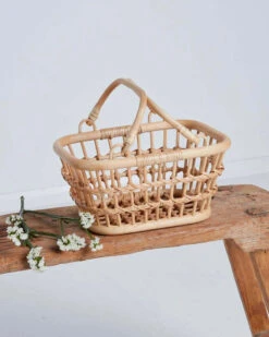 Rattan Shopping Basket