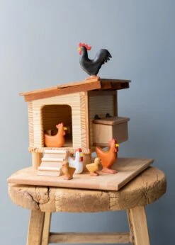 Handmade Wooden Chicken Coop -Toy Shop AJ3 5758
