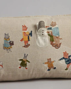 Coral & Tusk Snow Day Pocket Pillow -Toy Shop CoralandTusk Pillow Snow Day detail 1024x jpg