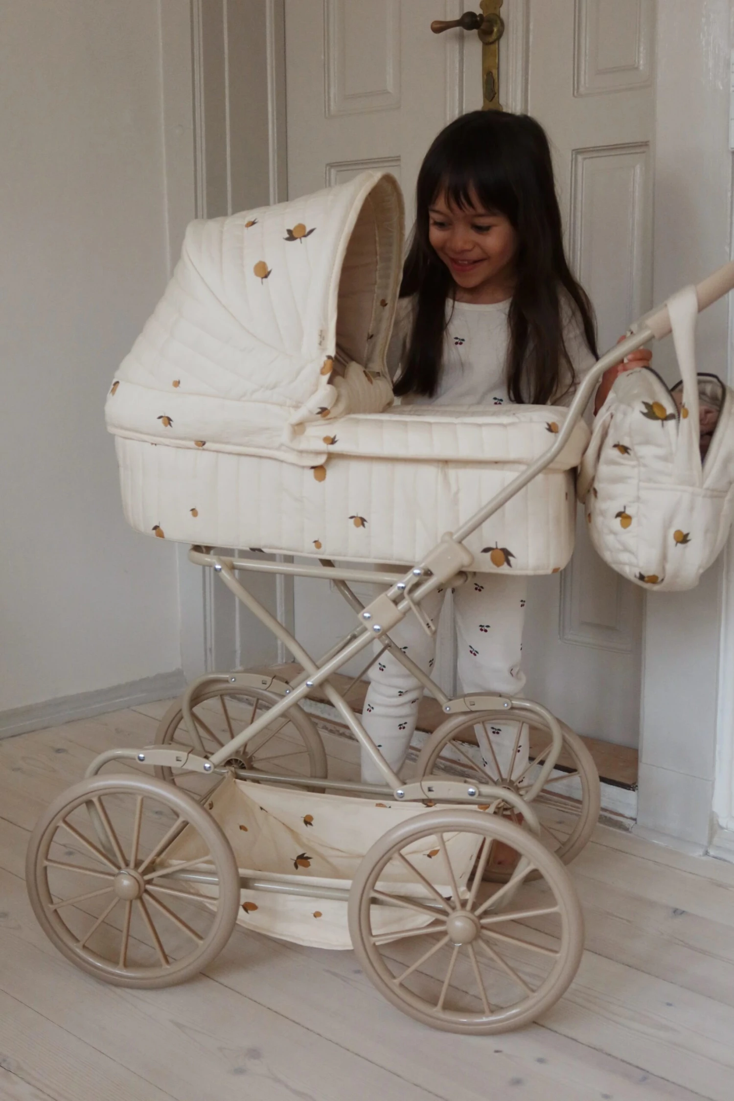 Konges Sløjd Doll Pram - Lemon 3 Konges Sløjd Doll Pram - Lemon - Image 3