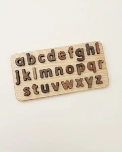 Lowercase Walnut Alphabet Puzzle -Toy Shop DPQ3MBBY
