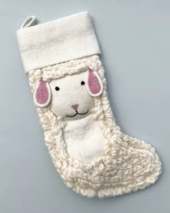 Handmade Sheep Christmas Stocking 6 Handmade Sheep Christmas Stocking -Toy Shop IMG 0762