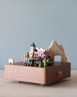 Pre-order: Wooden Train Music Box - Western Town (ships Early November) -Toy Shop IMG 3250 4f84d849 f9ac 4c1c 8b59 153daeb77179