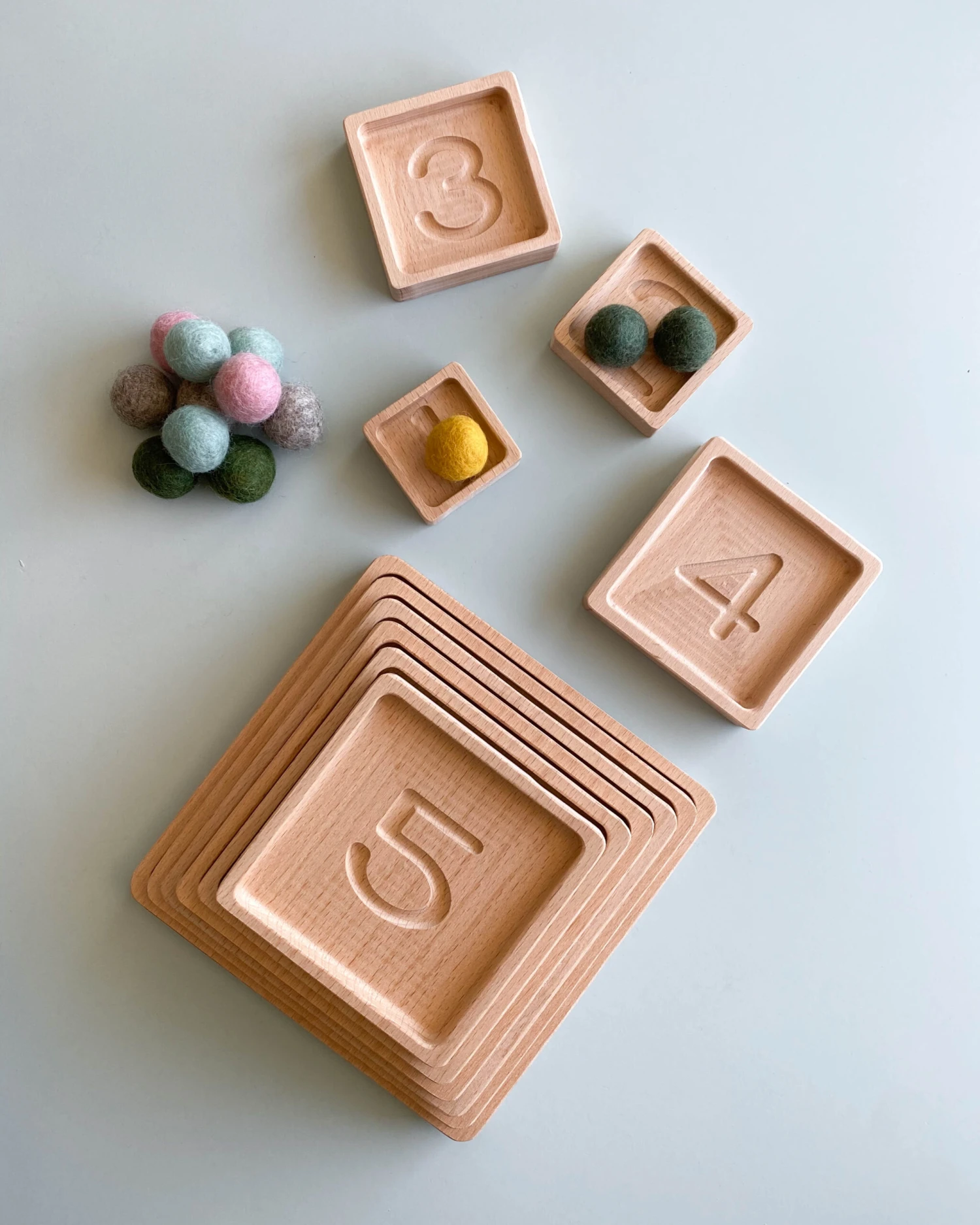 The Original Wooden Pyramid Counting Trays - Made In USA 2 The Original Wooden Pyramid Counting Trays - Made In USA - Image 2