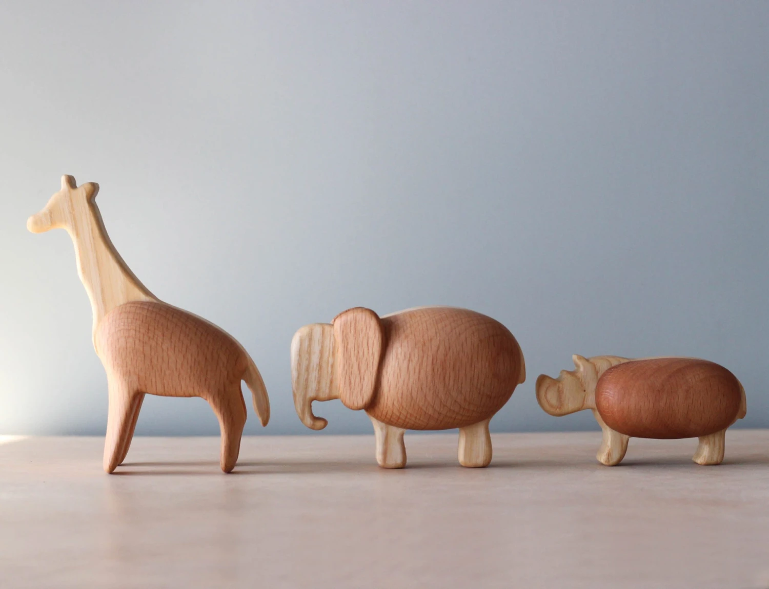 Handmade Chunky Wooden Animals 2 Handmade Chunky Wooden Animals - Image 2