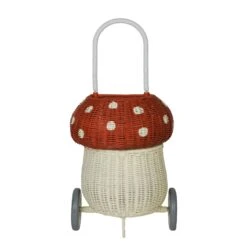 Olli Ella Rattan Mushroom Luggy - Red -Toy Shop Mushroom Luggy Red Rattan 1 2000x jpg