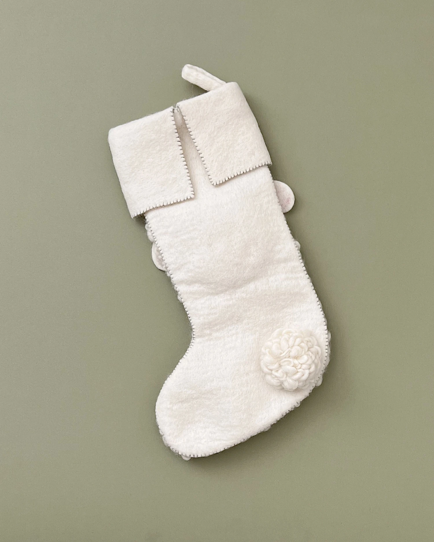 Handmade Sheep Christmas Stocking 2 Handmade Sheep Christmas Stocking - Image 2
