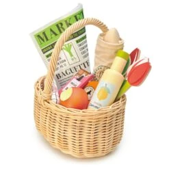 Tender Leaf Toys Shopping Basket -Toy Shop TL8286 market day basket 1 jpg